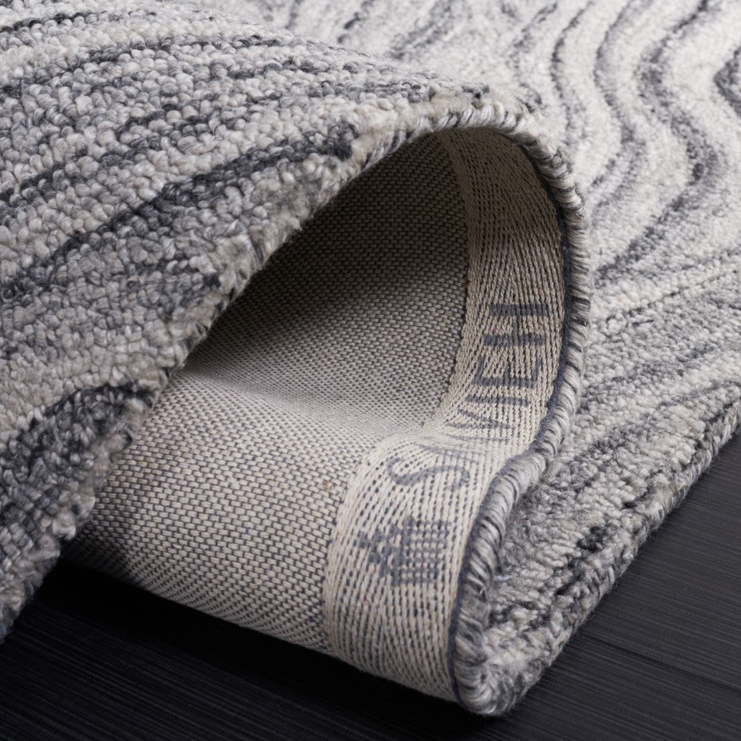 Luxurious Hand-Tufted Abstract Contemporary Rug - 90% Polyester & 10% Wool for Stylish Homes