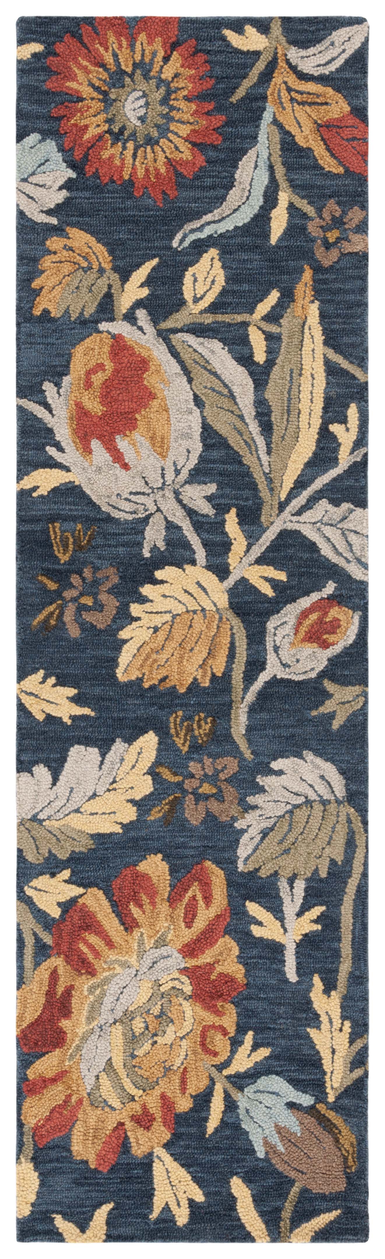 Exquisite Hand-Tufted Blossoming Floral Rug Crafted from a Luxurious Blend of Wool and Cotton for Stunning Home Decor Makeovers