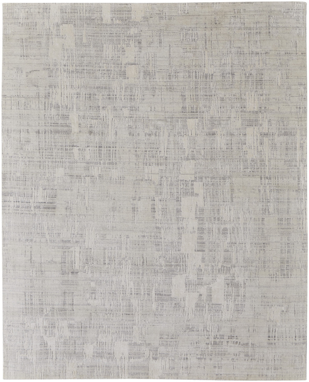 Exquisite Hand-Woven Gray Abstract Area Rug for Stylish Home Decor