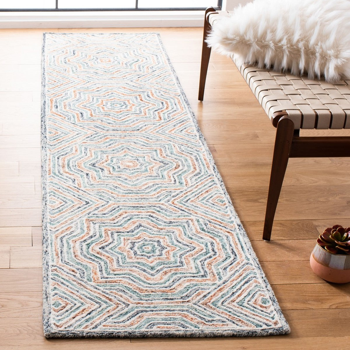 Luxurious Hand - Tufted 100% Wool Capri Pile Rug for Elegant Home Decor