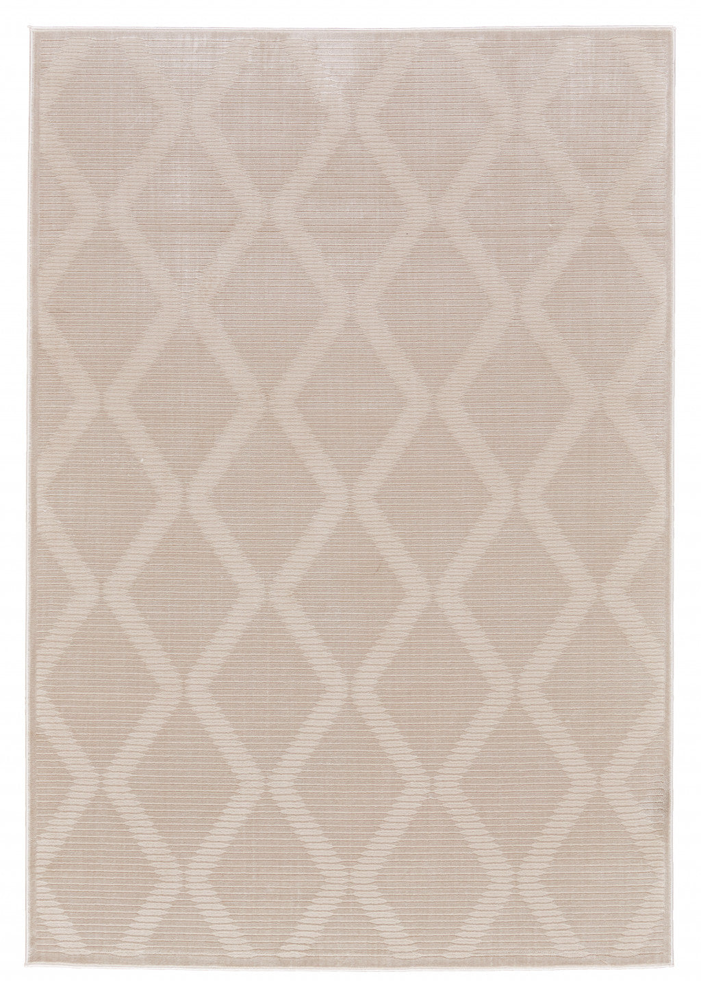 Stylish and Stain-Resistant Ivory Geometric Area Rug for Adding Warmth and Versatile Decor to Your Living Space