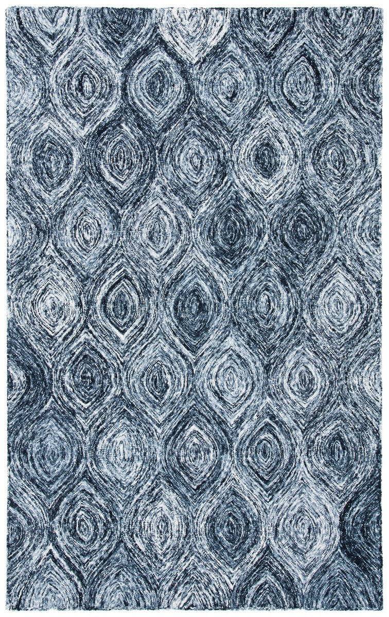 Exquisite Ikat Style Contemporary Hand - Tufted 100% Wool Pile Living Room Rug for Luxurious Comfort