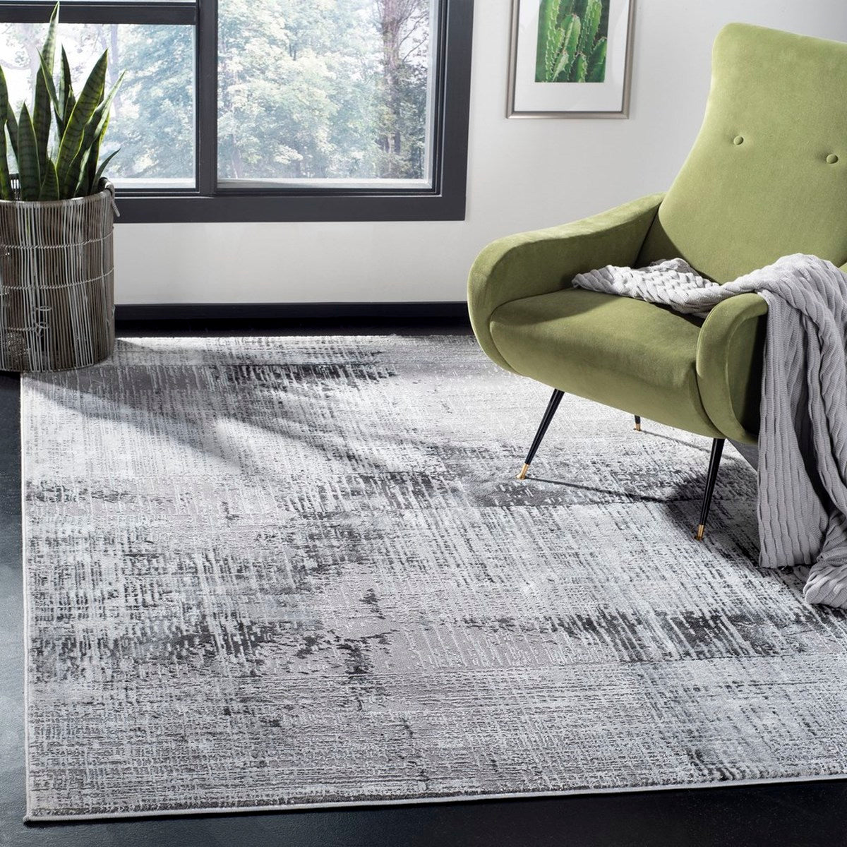 Exquisite Craft CFT874 Power Loomed Rectangular Area Rug - A Luxurious Home Decor Piece with 12MM Thick Pile, Durable and Stylish