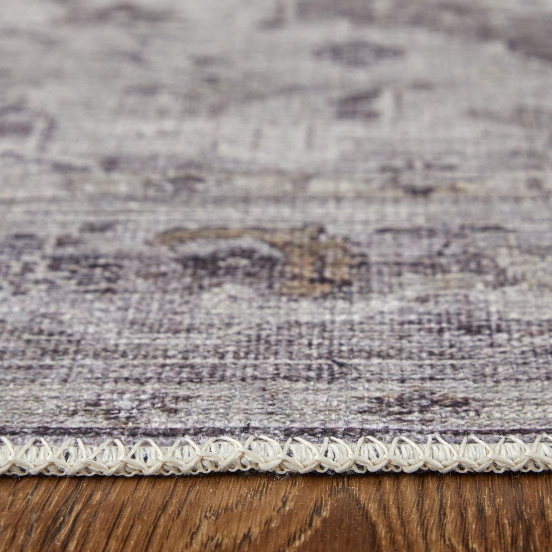 Percy Vintage-Inspired Transitional Medallion Area Rug - Durable & Machine Washable