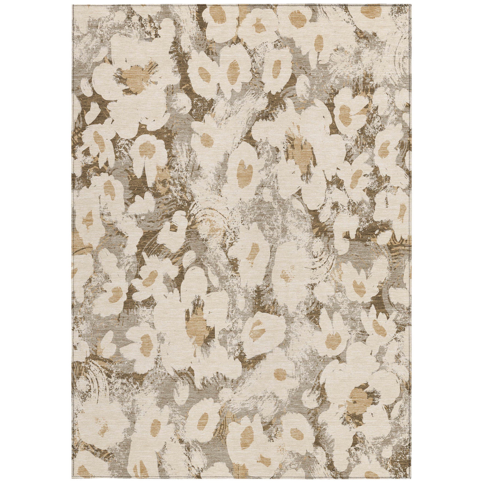Exquisite Floral Indoor and Outdoor Runner Rug with Stain-Resistant, Non-Skid, and Washable Design for Home Decor