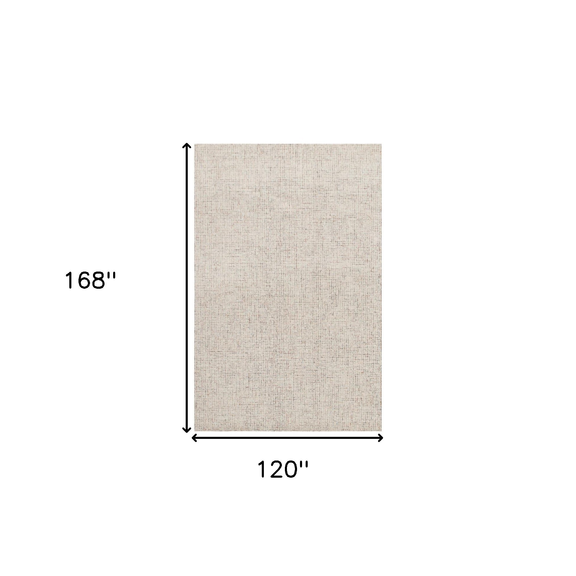 Handmade Blue and Ivory Wool Area Rug - Cozy, Stylish for Neutral Home Decor