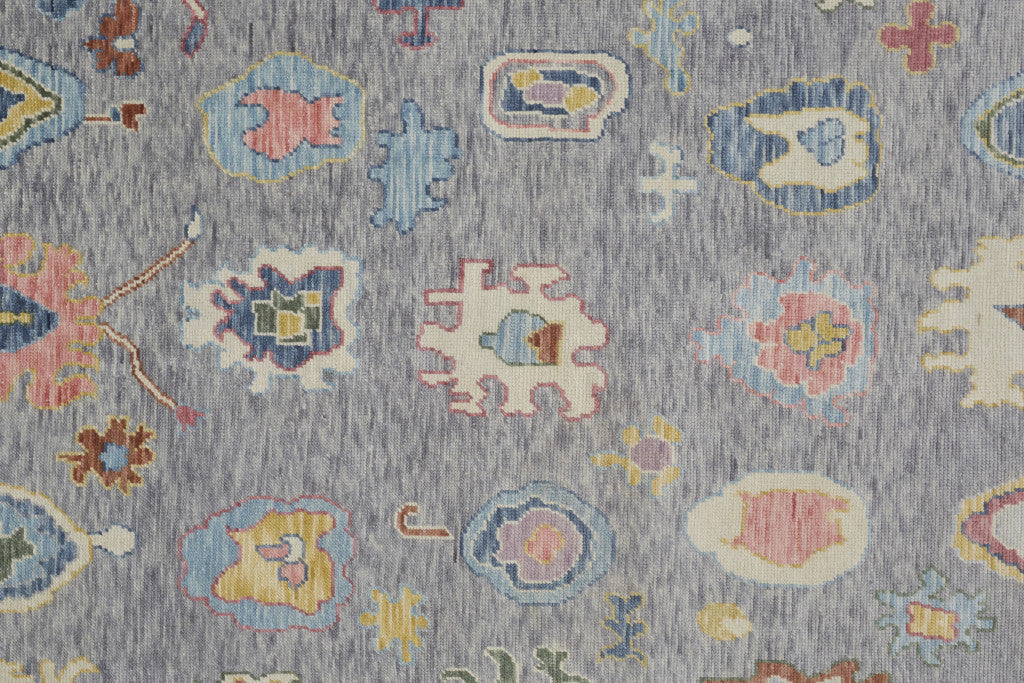Stylish Hand-Knotted Wool Area Rug with Fringes and Oriental Design for Comfortable and Inviting Living Spaces
