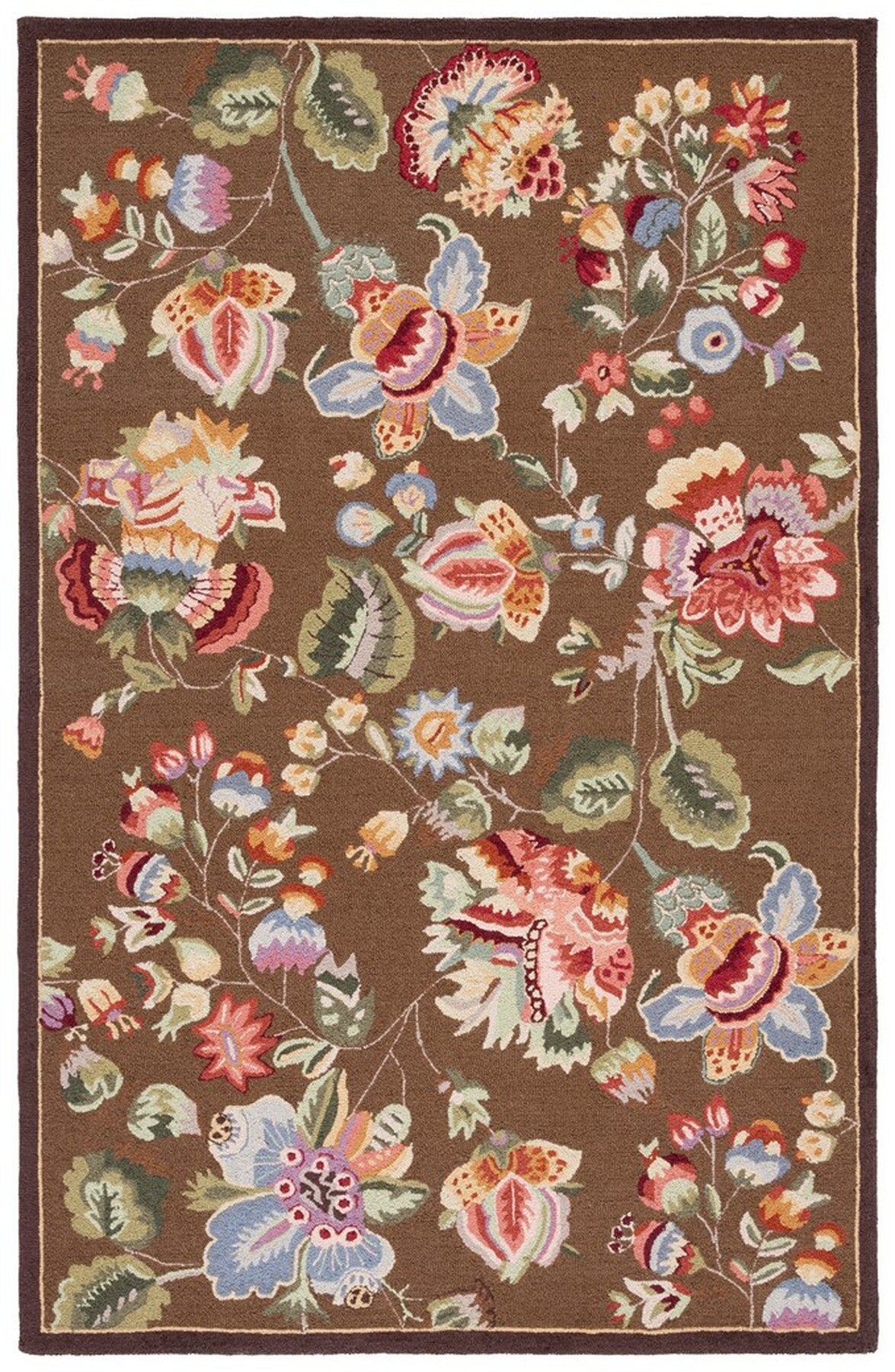 Luxurious Hand-Hooked Wool Area Rug with Exquisite Indian Craftsmanship for Cozy and Stylish Home Decor