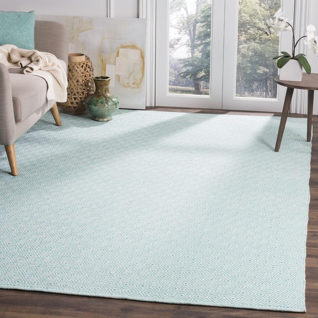 Montauk MTK515 Handmade Cotton Flat - Weave Rug Featuring a Classic Ikat Design for Elegant and Stylish Homes