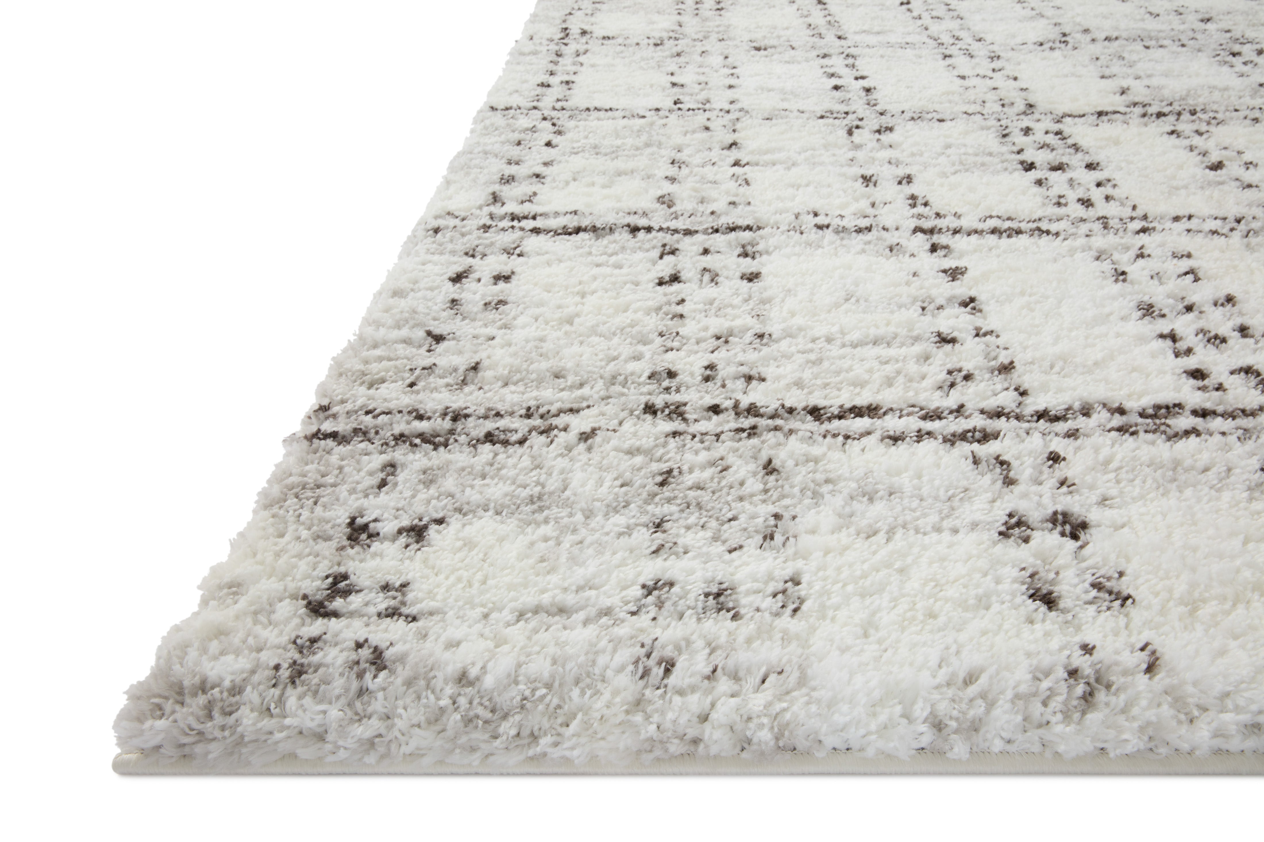 Loloi Bliss Shag Rug - Abstract Geometric Design, 100% Polyester, High - Quality Power Loomed