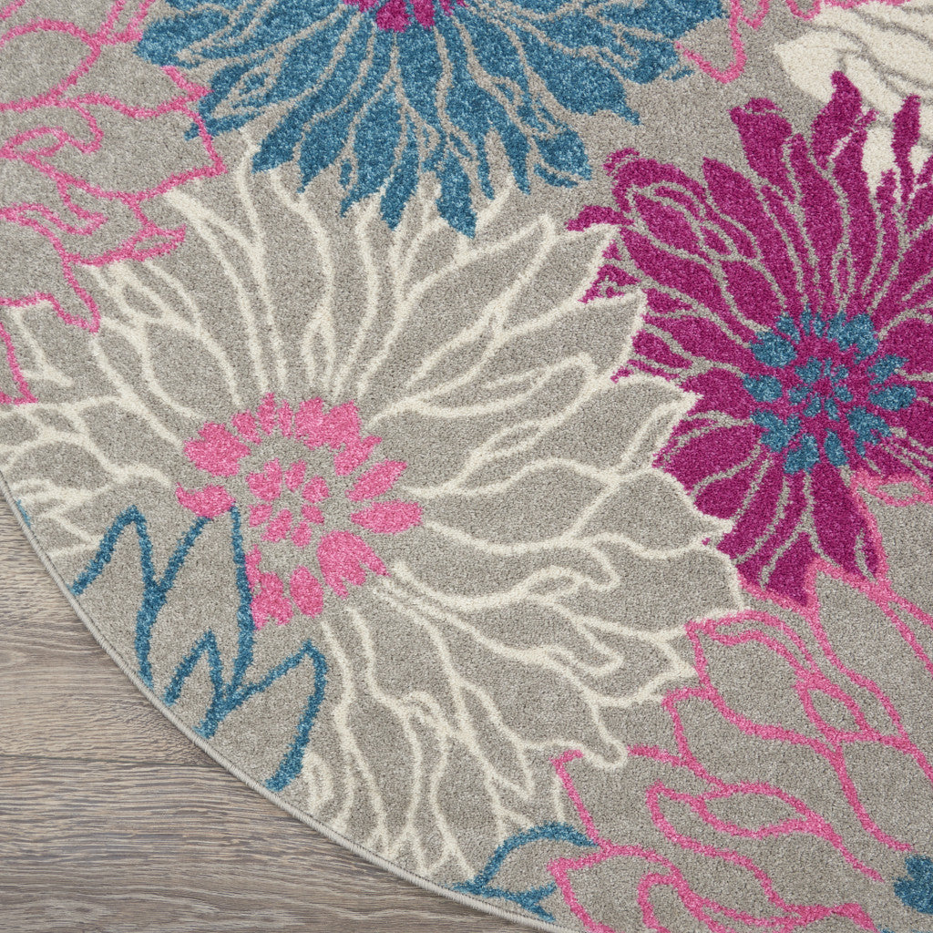 Stylish Gray Floral Dhurrie Area Runner Rug - Enhance Your Space with High - Quality and Trendy Design