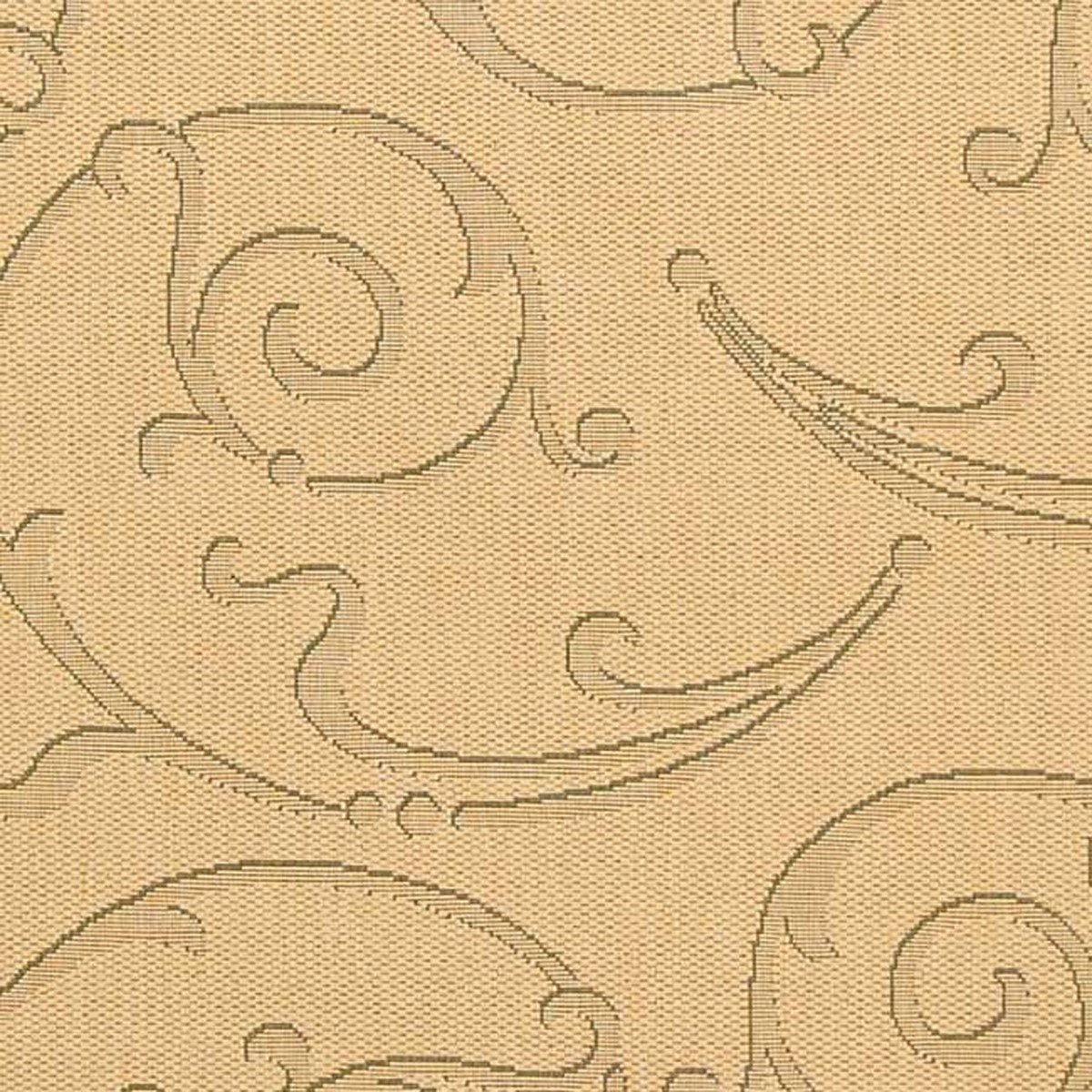 Stylish Courtyard Decor - Luxurious Power Loomed Indoor and Outdoor Area Rug Featuring an Elegant Vine Scroll Pattern
