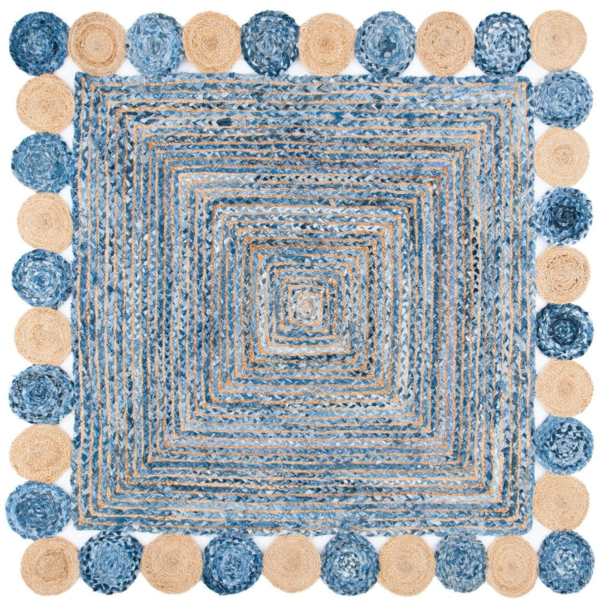 Artisan Hand - Woven Jute and Cotton Rug for Exquisite Home Decor