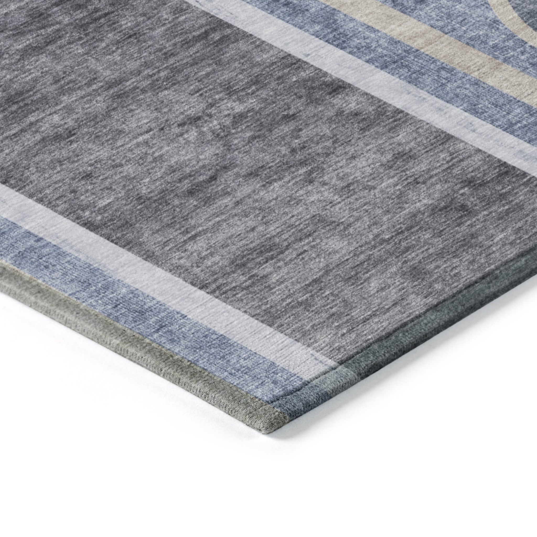 Stylish and Contemporary Abstract Washable Indoor-Outdoor Runner Rug, Stain-Resistant, Ideal for Every Space