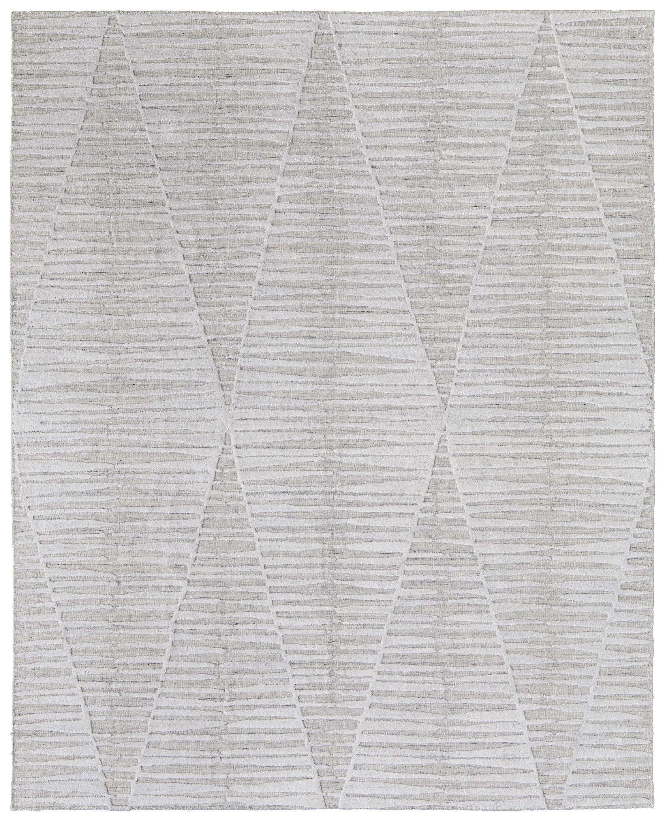 Exquisite Hand-Woven Geometric Wool Blend Area Rug - Artisan-Crafted Masterpiece for Elegant Home Decor