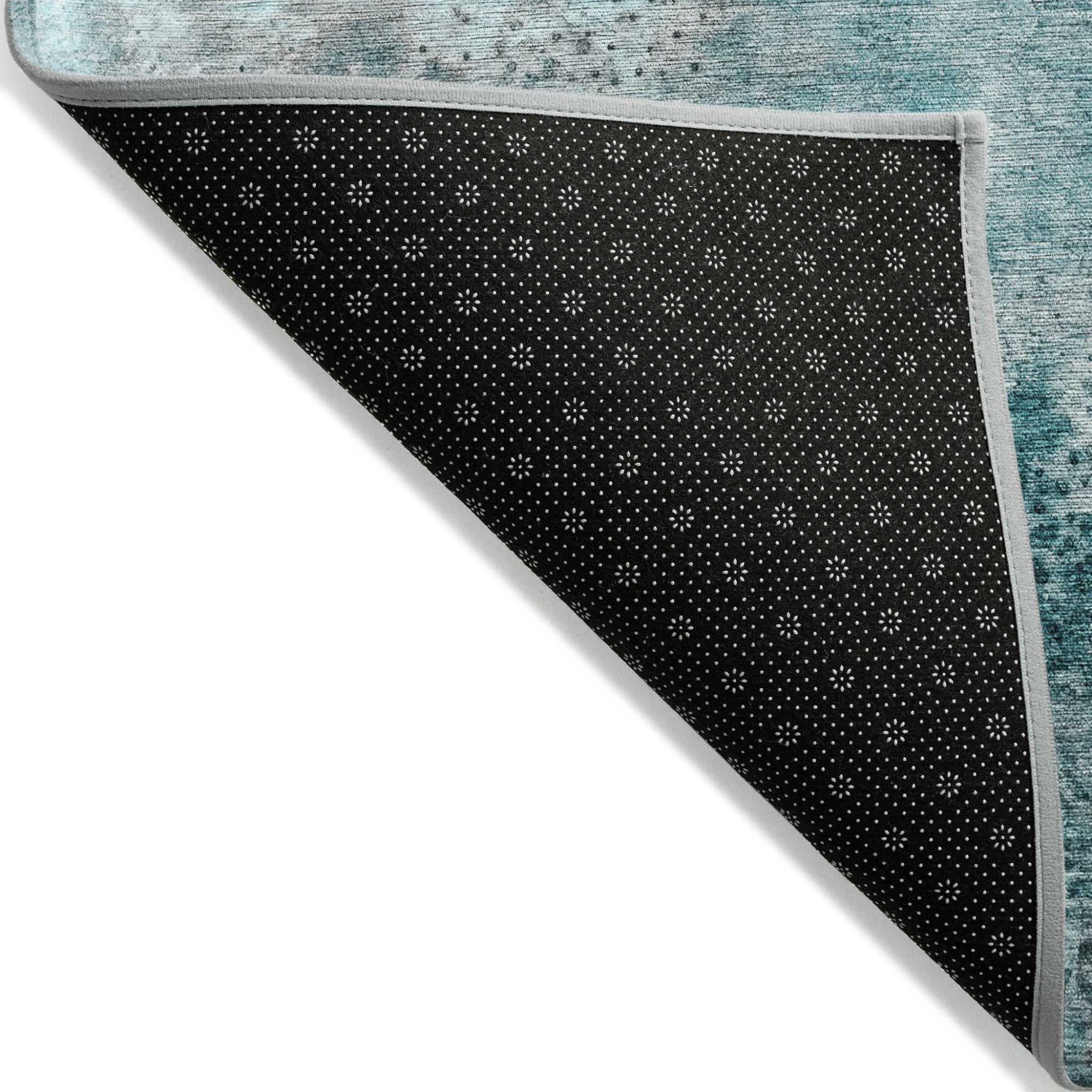 Stain-Resistant, Non-Skid Washable Outdoor Runner Rug with Stylish Abstract Design for Homes