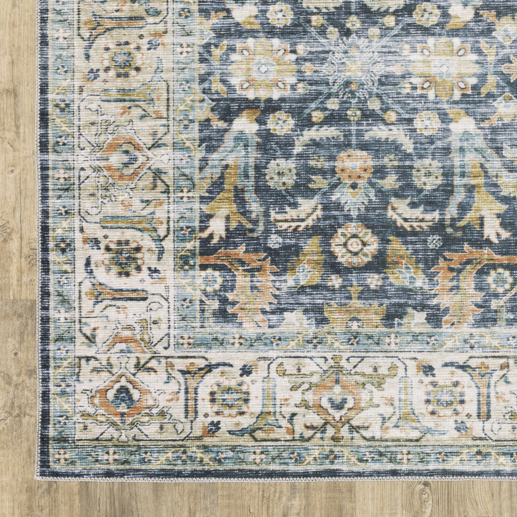Highly Stain-Resistant Oriental Style Runner Area Rug - Ideal Stylish Decor for Family Homes with Children and Pets