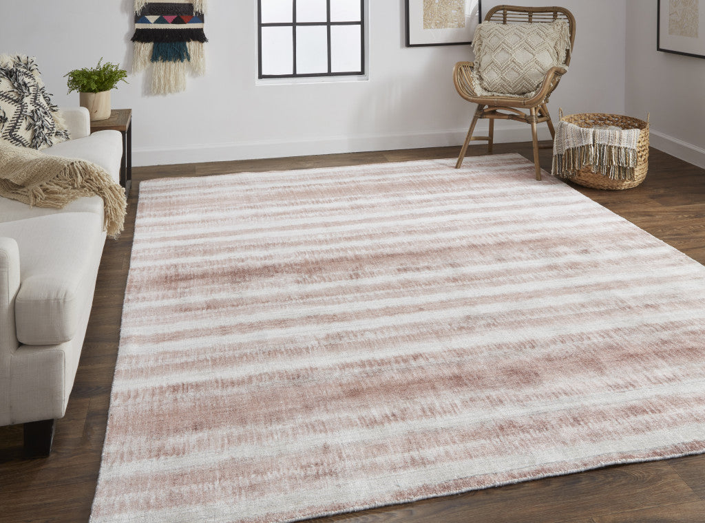 Exquisite Hand-Woven Area Rug in Elegant Tan, Ivory & Black Abstract Design for Home Decor