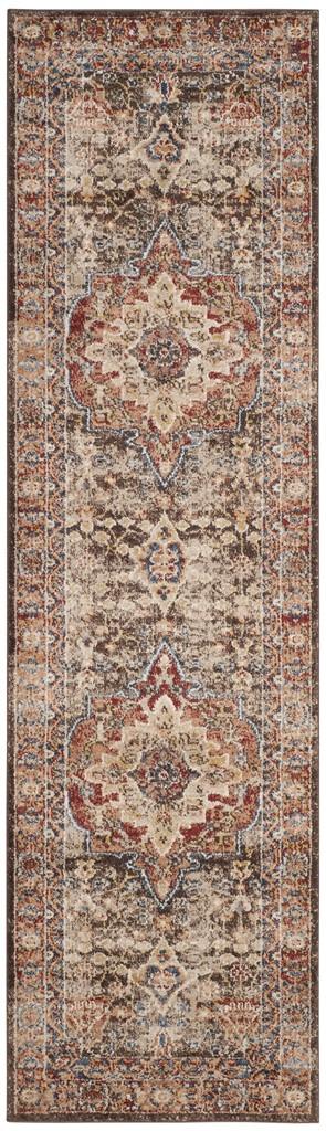 Bijar Style Traditional Power Loomed Polypropylene Floor Rug - An Elegant and Timeless Addition for Home Interior Decor