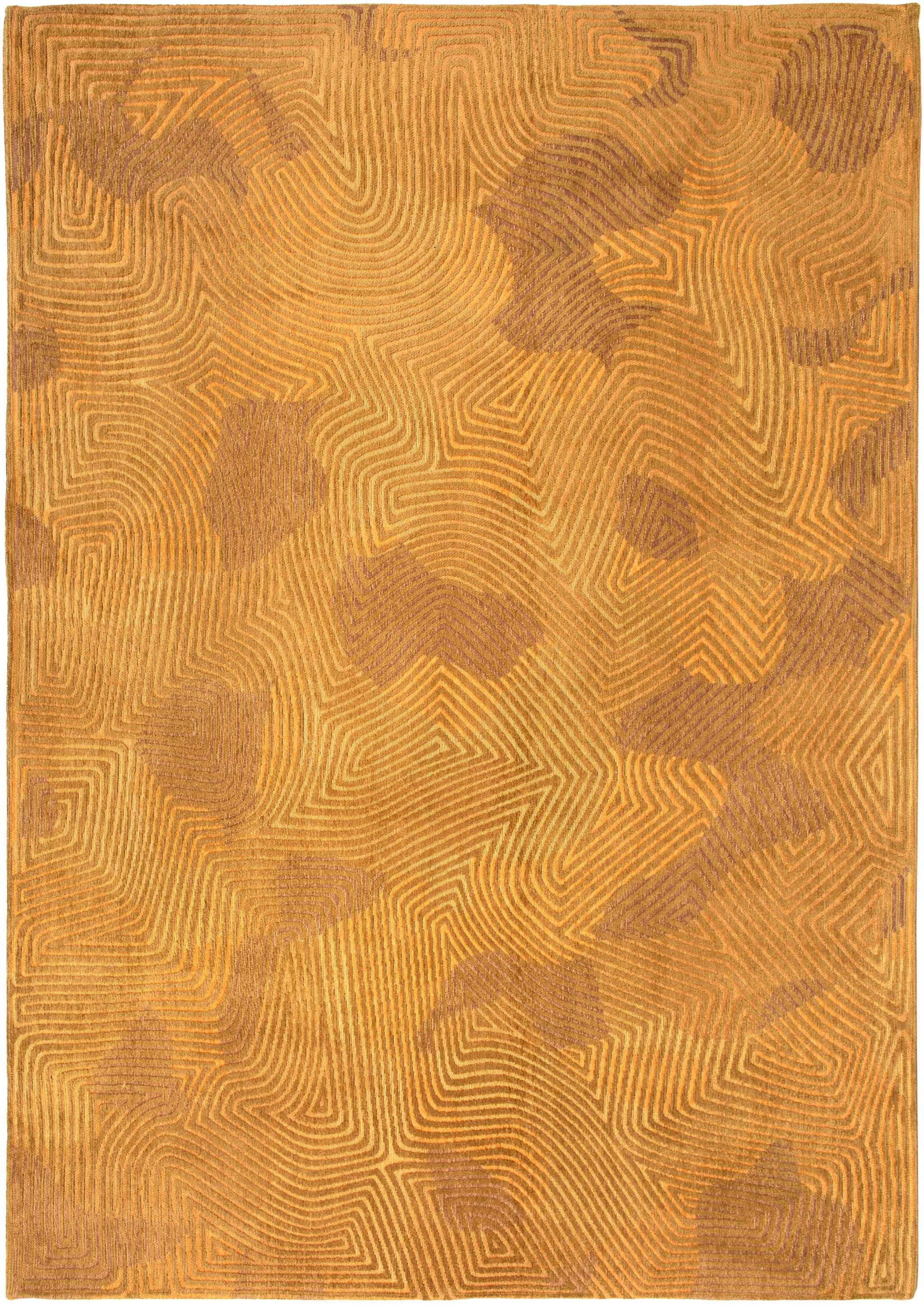 Stylish and Comfortable 3-Foot by 5-Foot Yellow Abstract Non-Skid Area Rug Ideal for Home Decor in Any Indoor Space