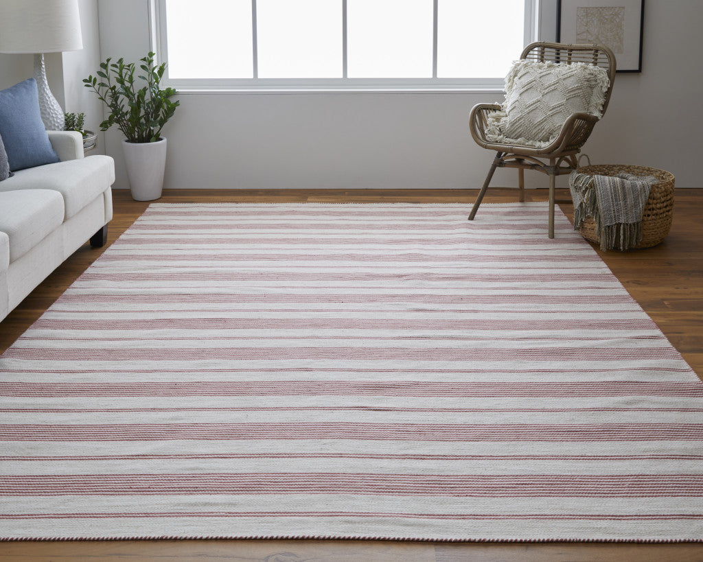 Stylish Modern Hand - Woven Stain - Resistant Area Rug with Striped Design for Comfortable Home Decor
