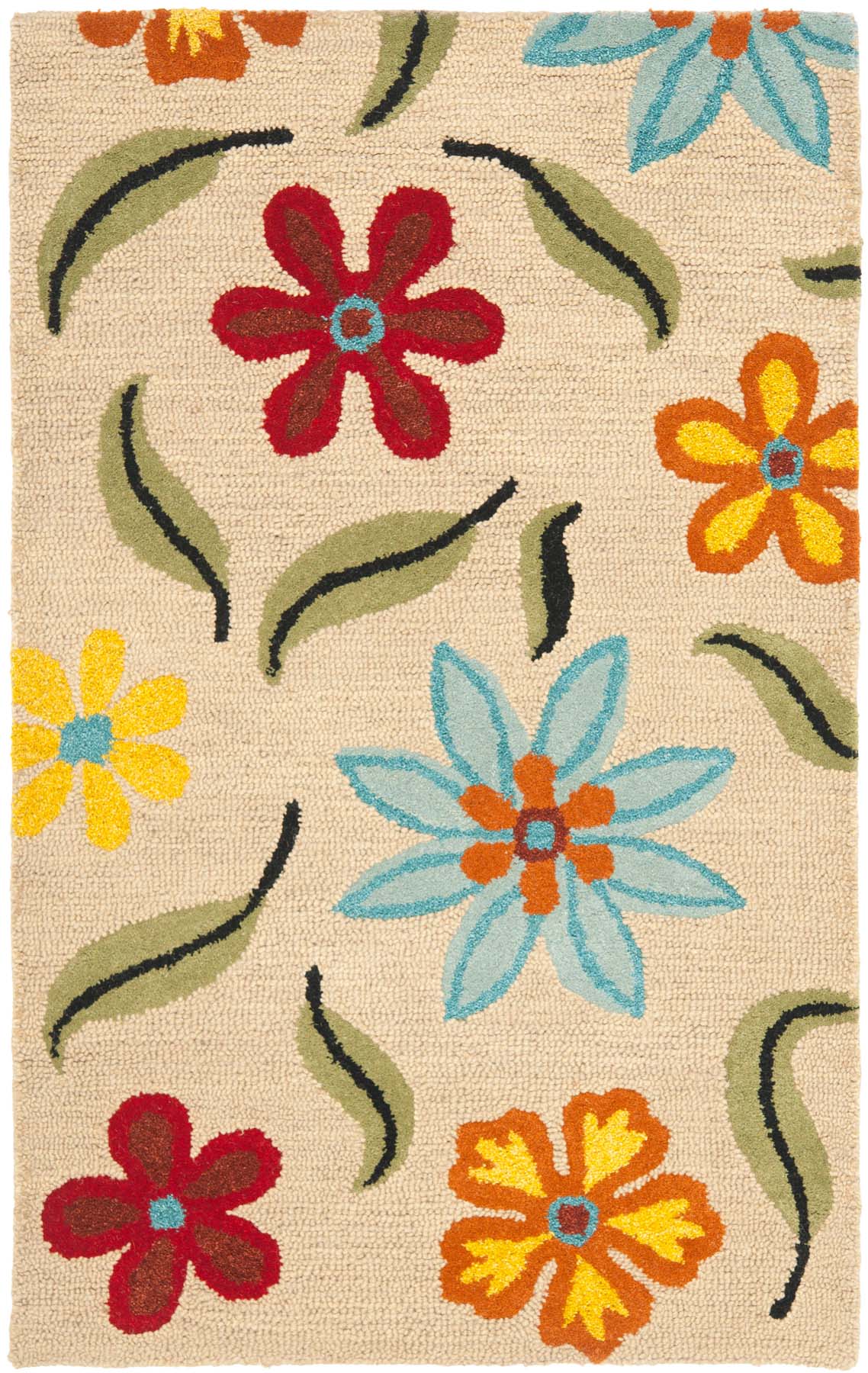 Vibrant Hand - Woven Wool Blossom Rug: A Stylish Upgrade for Your Home Decor