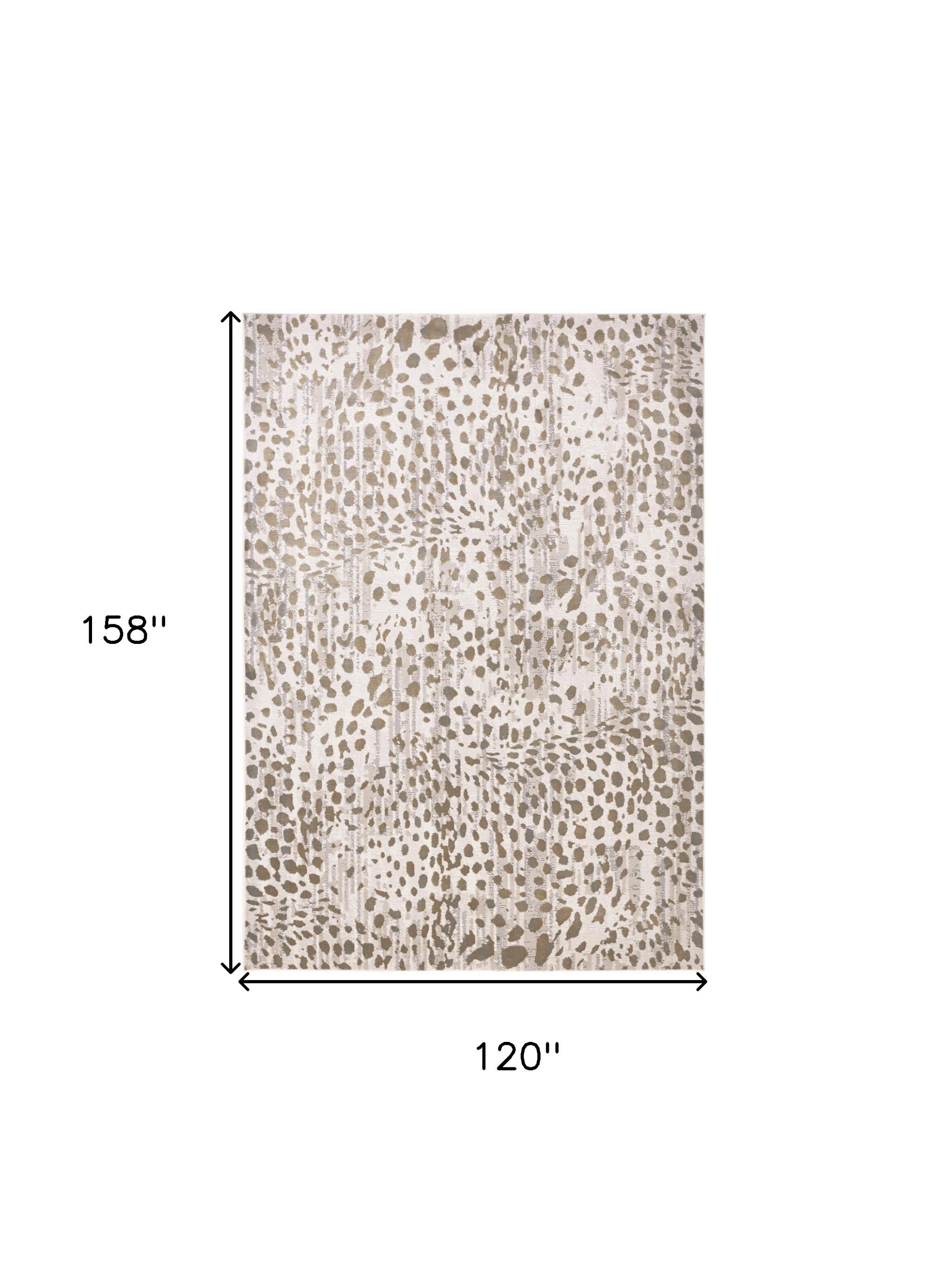 Stylish Stain-Resistant Area Rug with Brown and Ivory Abstract Design for Enhanced Home Comfort and Warmth