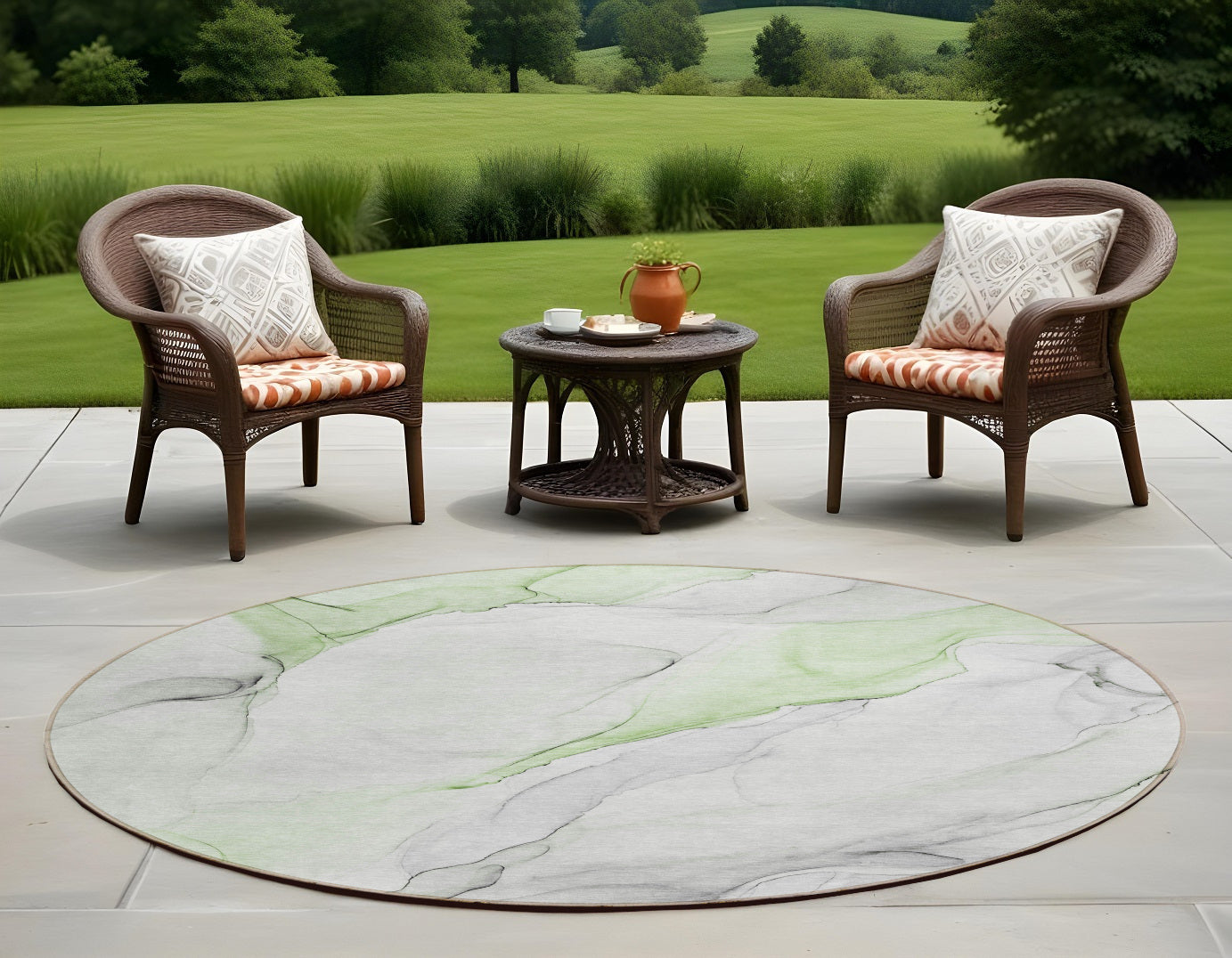 Stylish Washable Gray and Pink Abstract Runner Rug for Indoor & Outdoor, Stain-Resistant