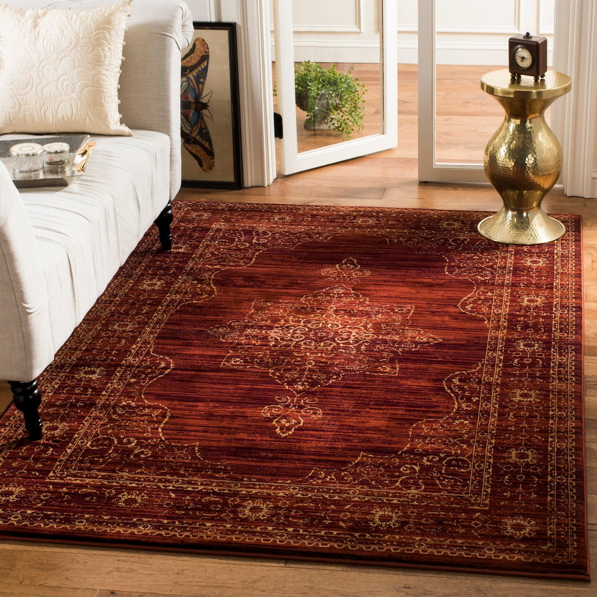 Soft Polypropylene Power Loomed Area Rug with Elegant Design for Cozy Spaces