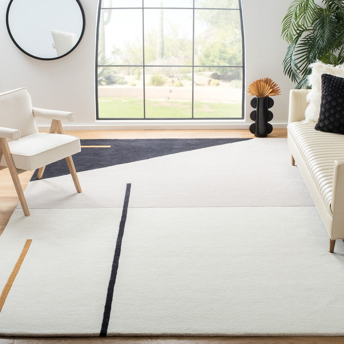 100% New Zealand Wool Hand-Tufted Luxurious Rug for Elegant Fifth Avenue Home Decor