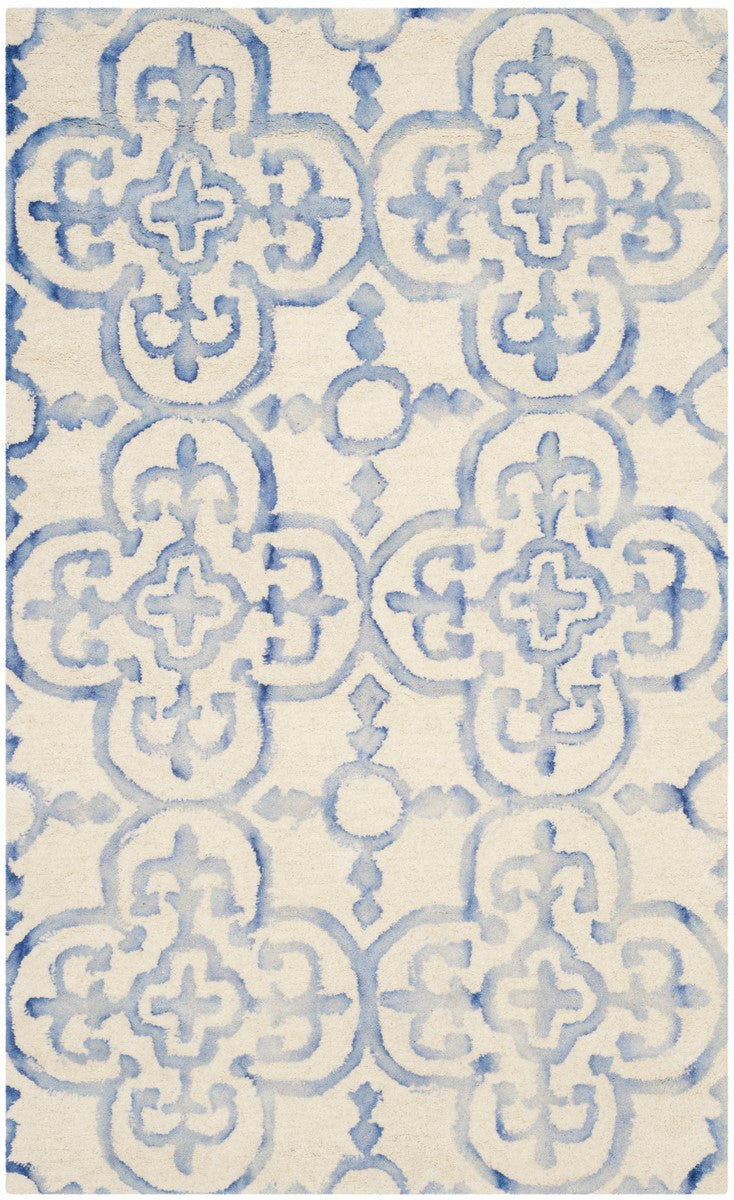 Safavieh Dip Hand-Tufted Wool Rug - Modern Moroccan Design in Navy & Ivory