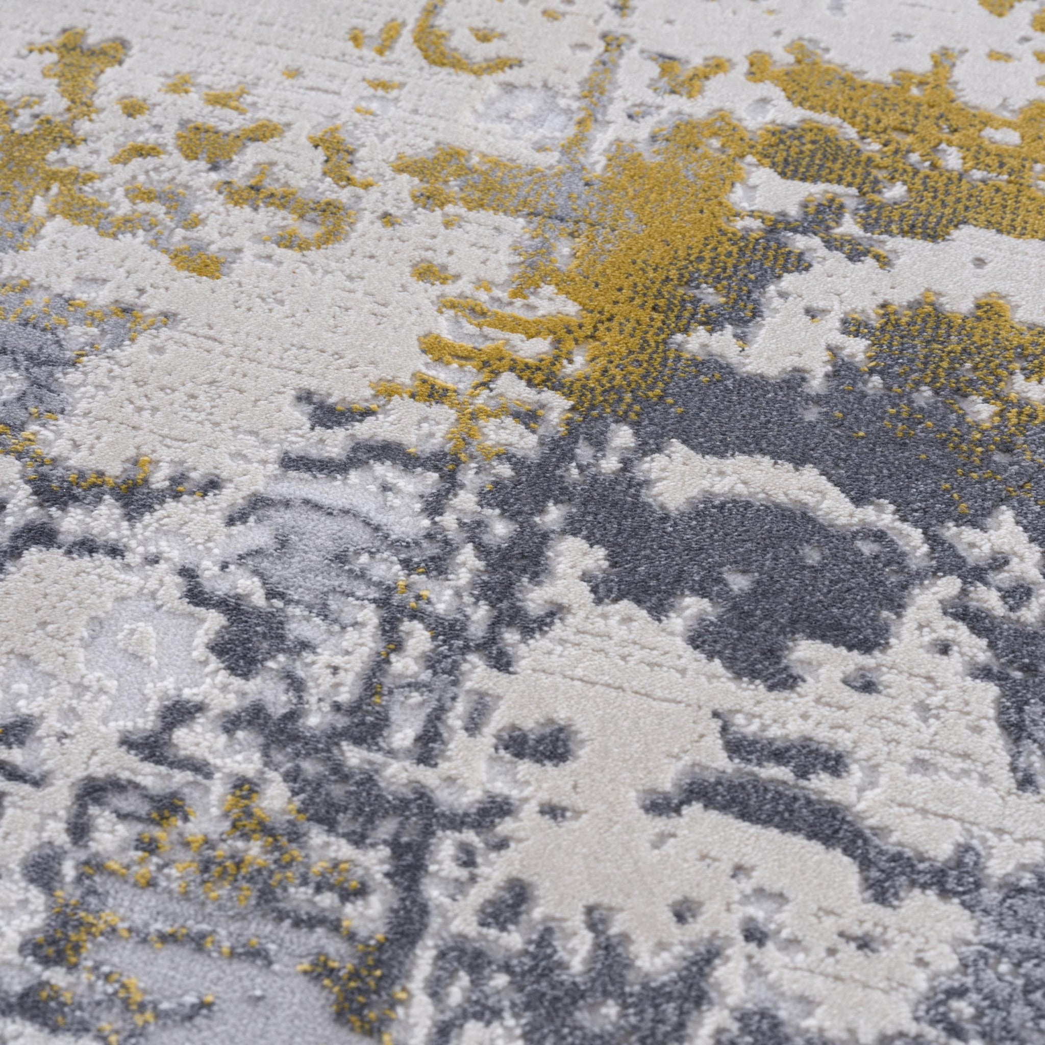 Exquisite Gold Abstract Dhurrie Area Rug for Indoor Spaces - Enhance Your Living Area with Elegant Design and Premium Quality