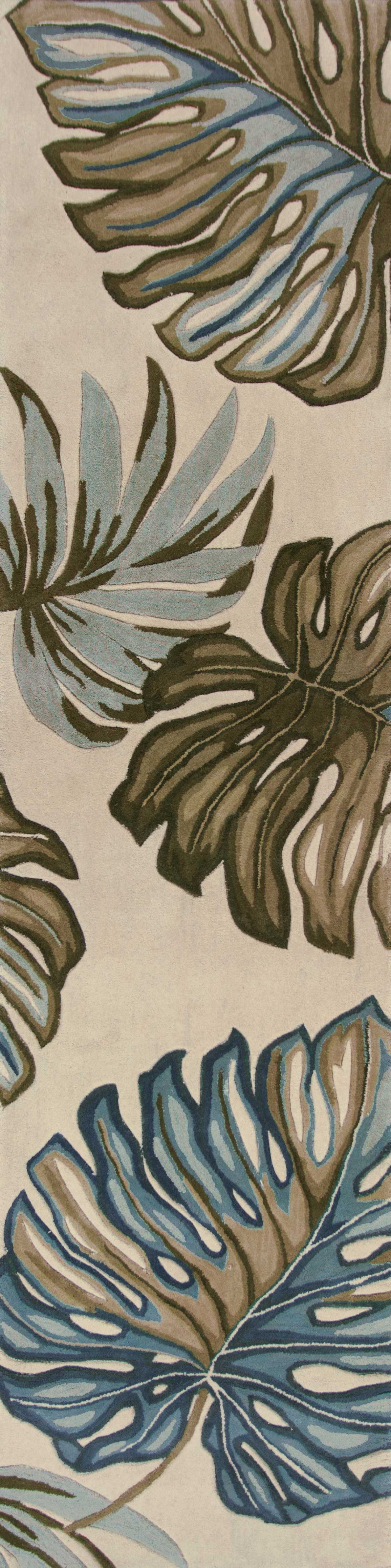 Soft Wool Hand-Tufted Area Rug with Vintage Finish and Striking Floral Design
