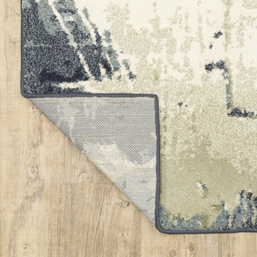 Seneca Soft Stain-Resistant Polypropylene Area Rug with Modern Abstract Design