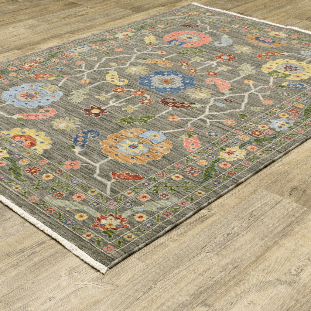 Stylish and Durable Stain-Resistant Oriental Fringed Area Rug for Any Room