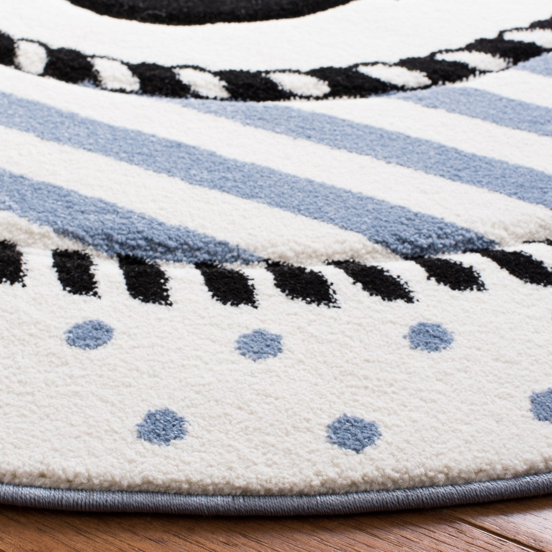 Luxurious Turkish-Made Power Loomed Carousel Rug with 13mm Pile and Jute Backing