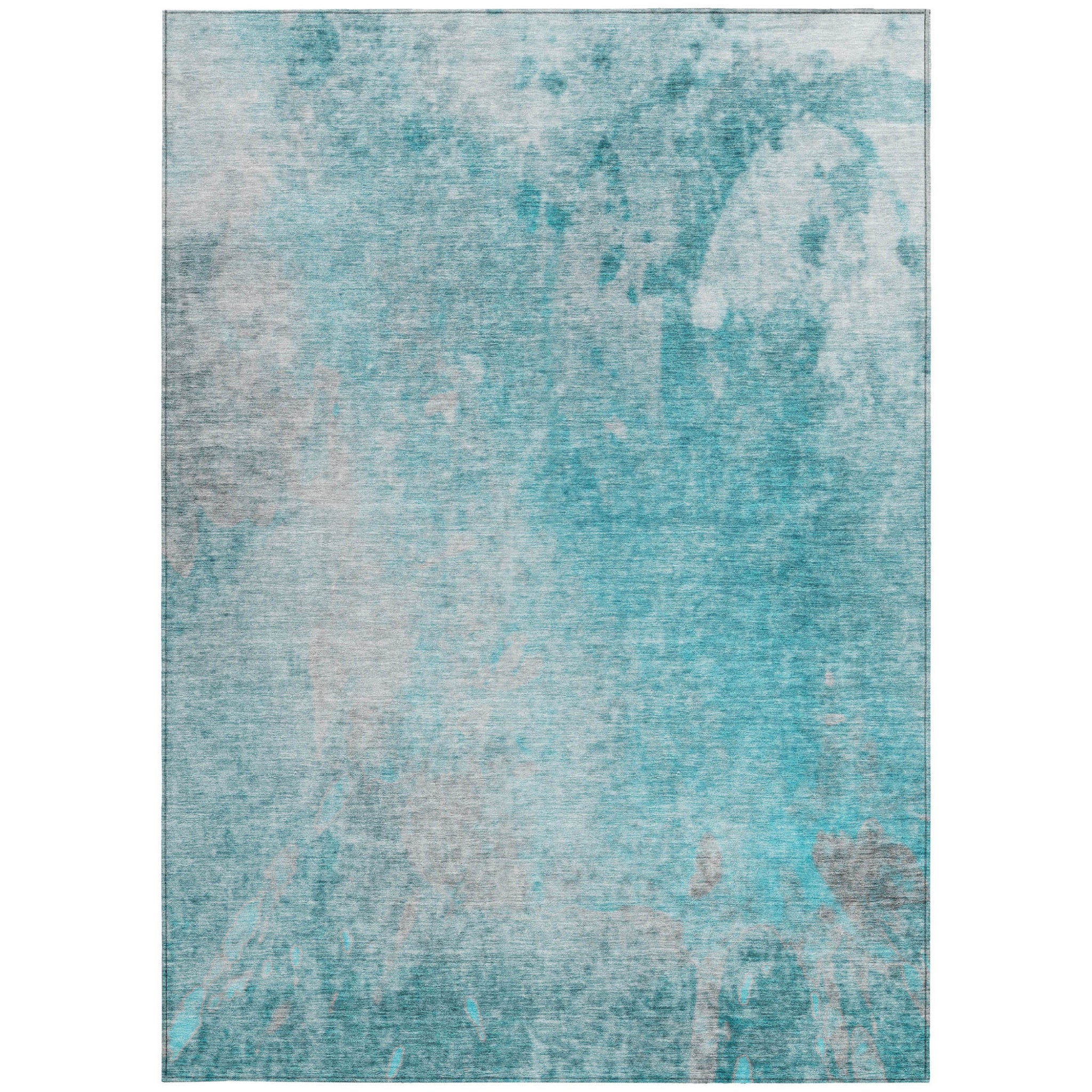 Stylish Washable & Stain-Resistant Indoor-Outdoor Abstract Runner Rug