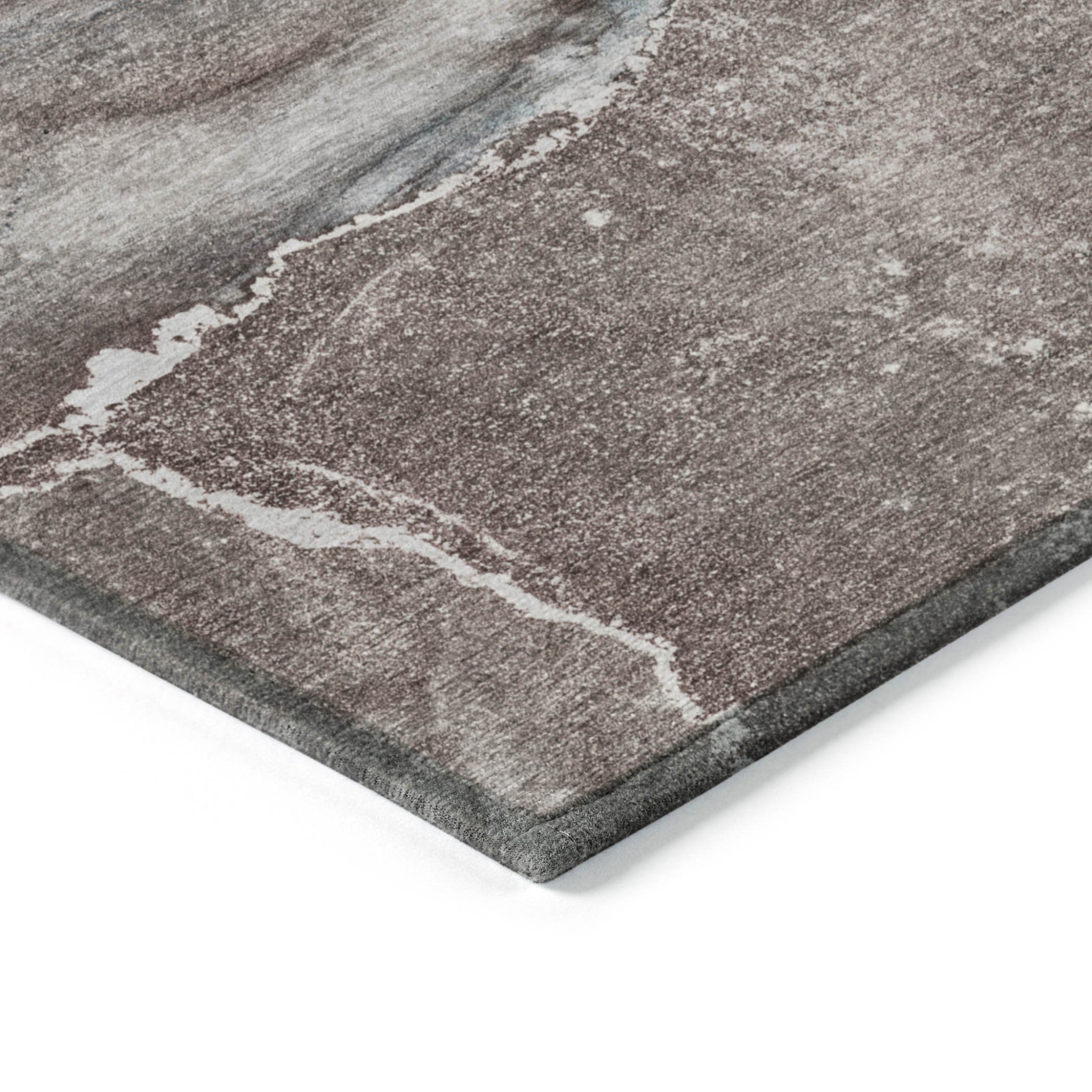 Lilac Abstract Washable, Non-Skid Indoor-Outdoor Runner Rug with UV Protection