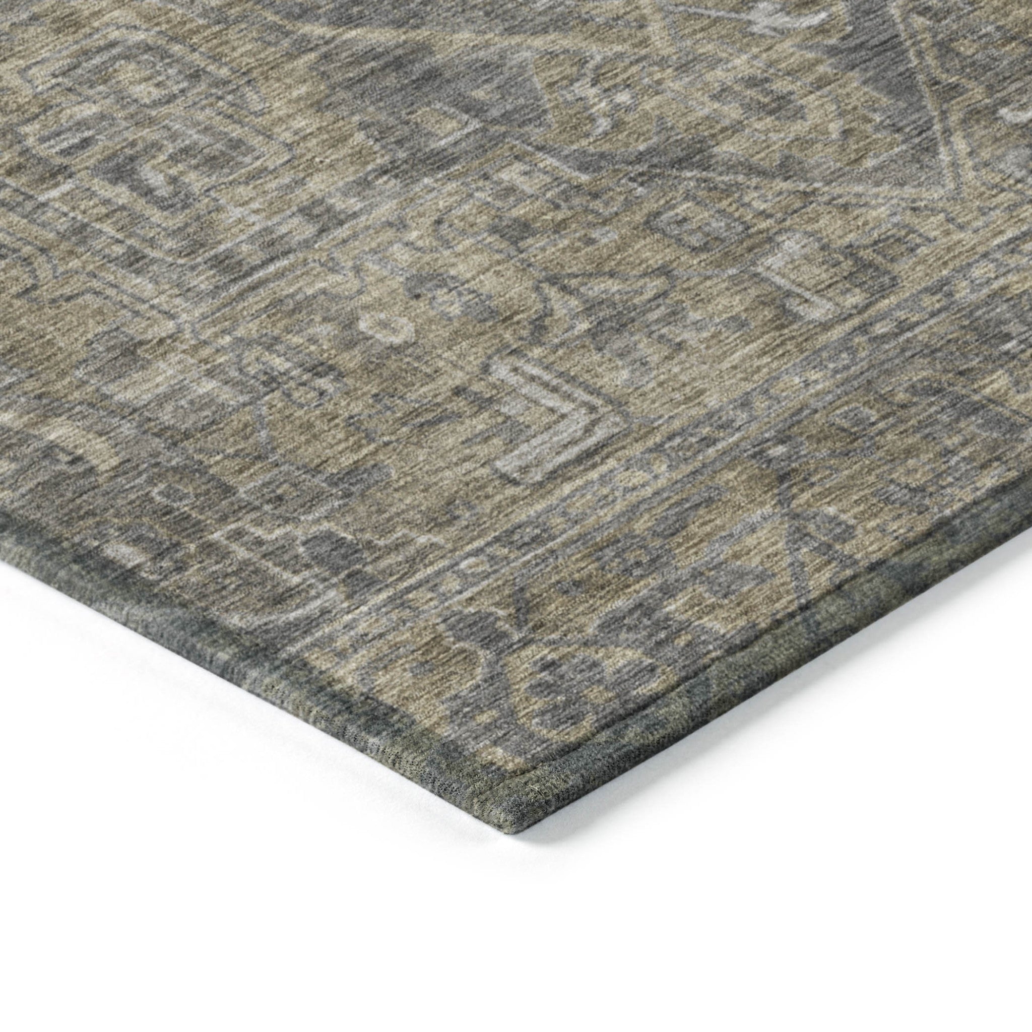 Fashionable Stain-Repellent Oriental Round Runner Rug - Anti-Slip for Indoor & Outdoor