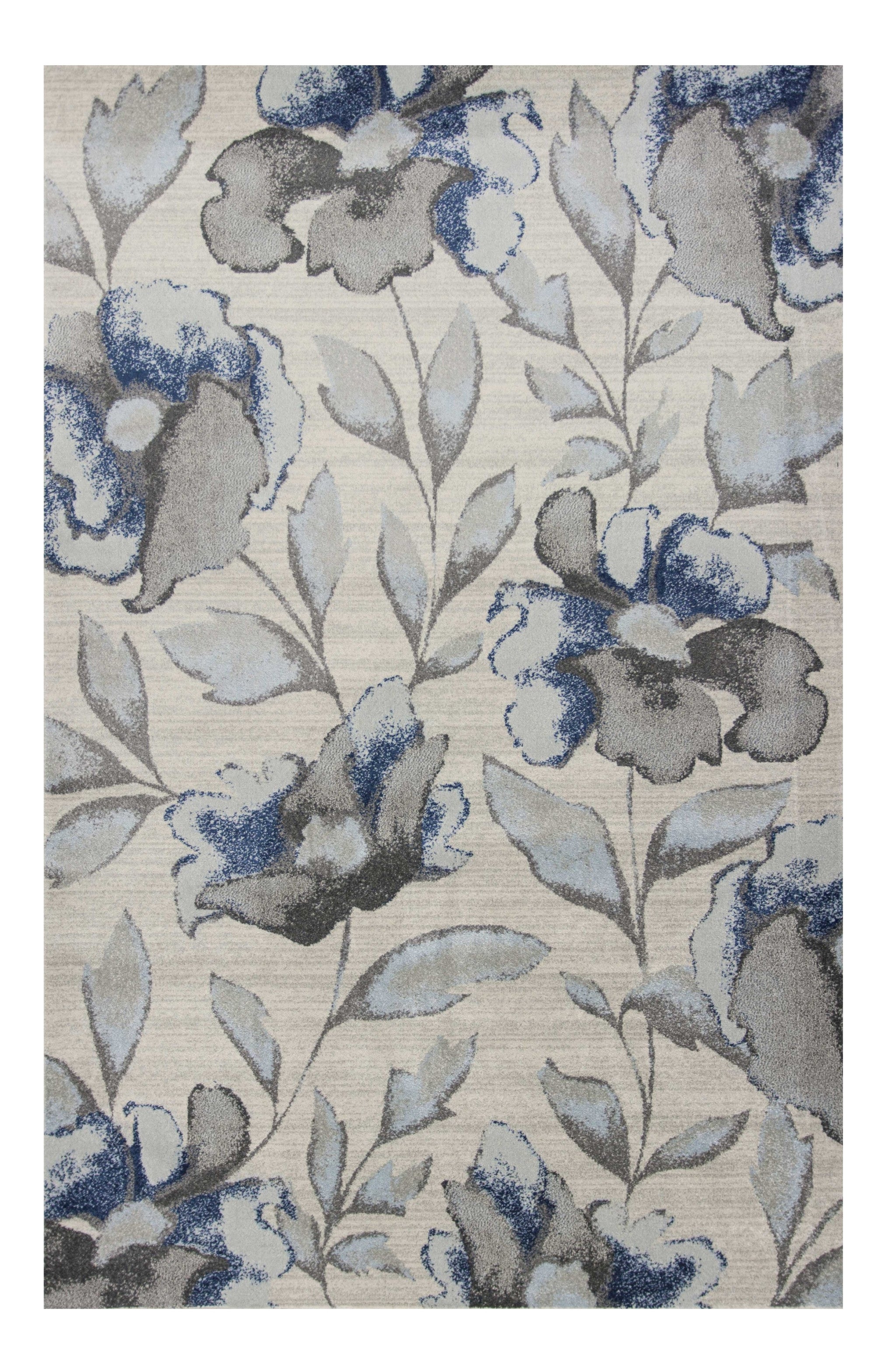 Stylish and Durable Contemporary Blue-Gray Area Rug for Modern Spaces