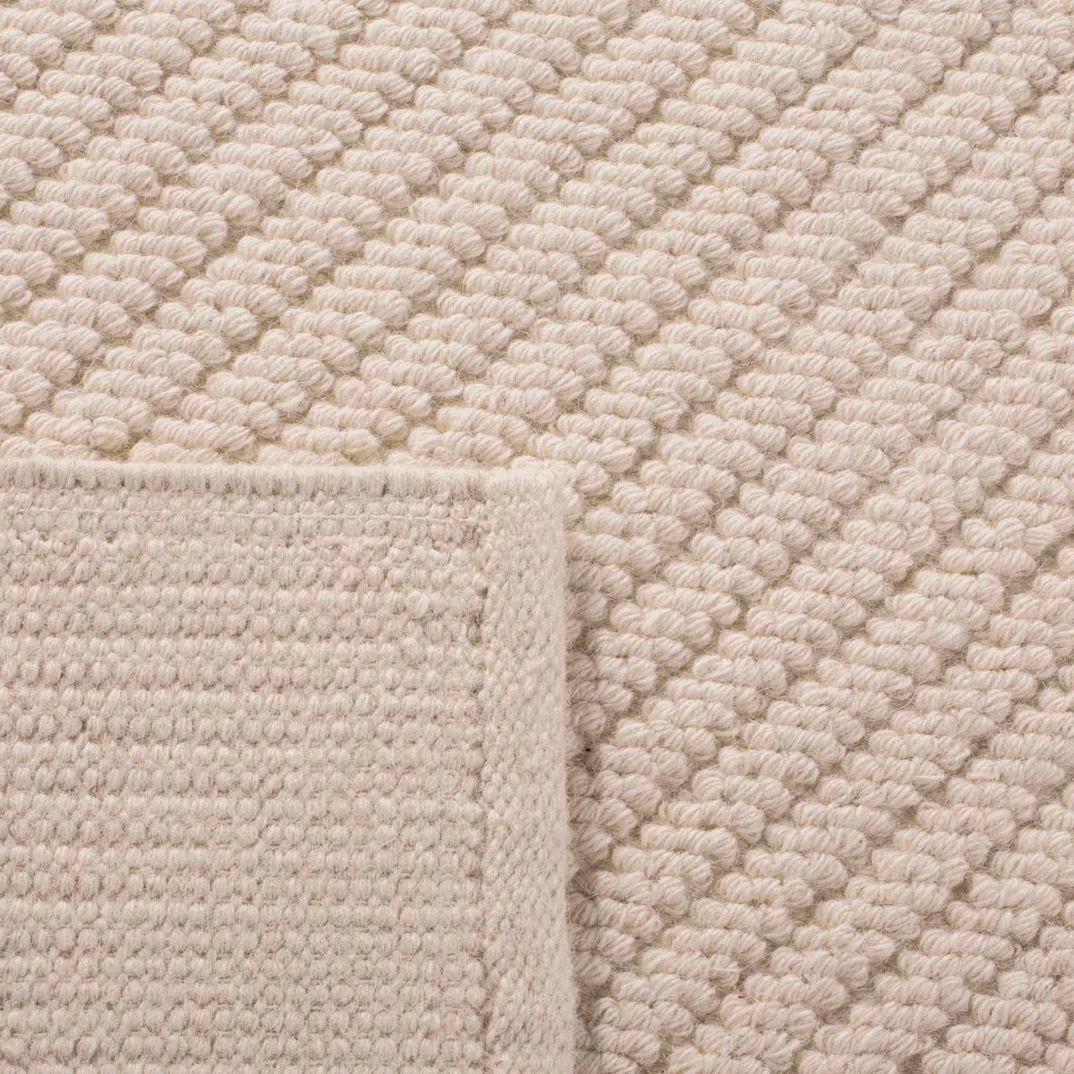 Exquisite Hand-Woven Rectangle Rug: 80% Wool & 20% Cotton, Artisan-Made in India