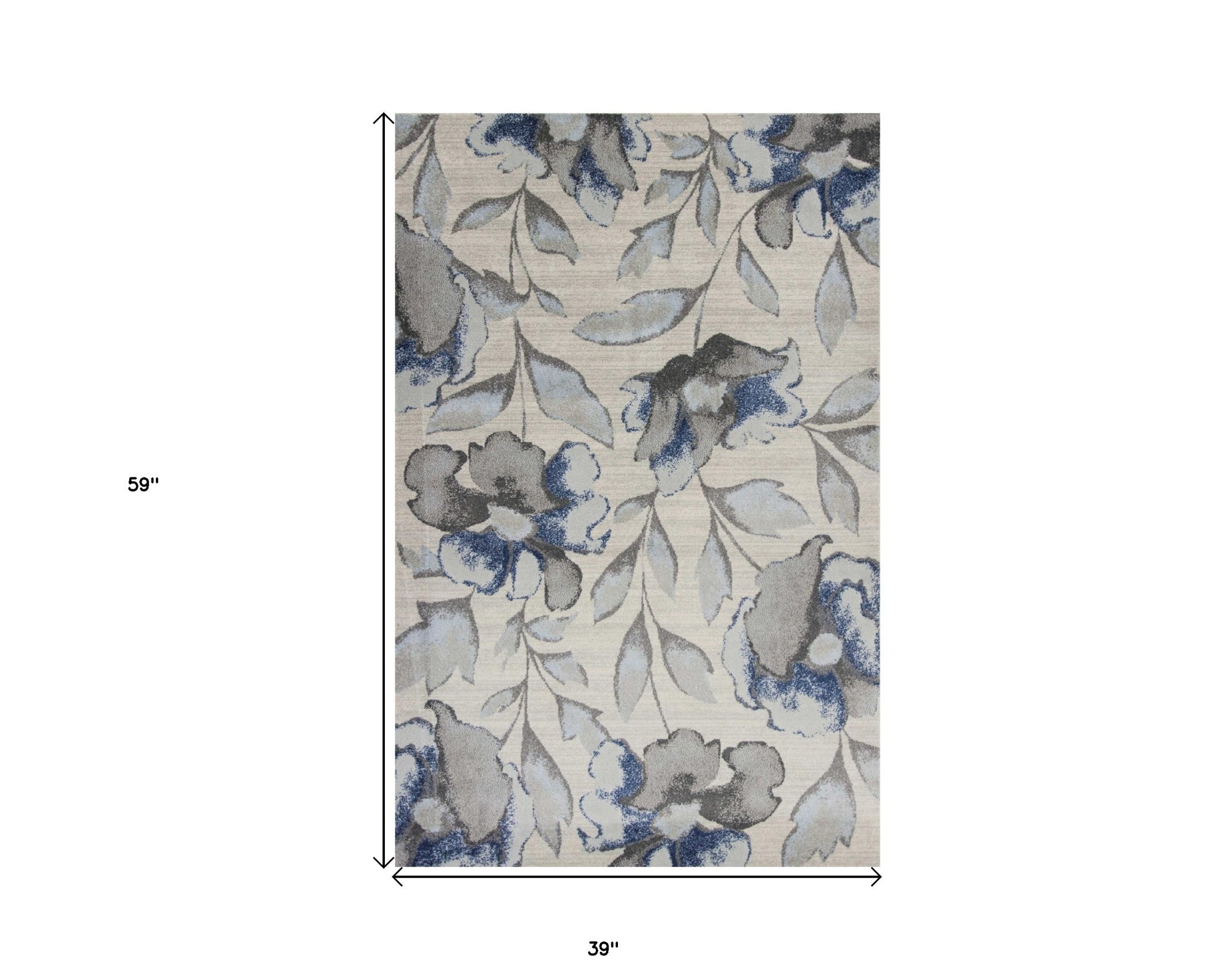 Stylish and Durable Contemporary Blue-Gray Area Rug for Modern Spaces