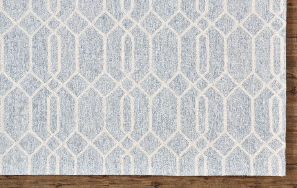 Handmade Stain-Resistant Geometric Wool Area Rug with Stylish Design for Creating Cozy Living Spaces