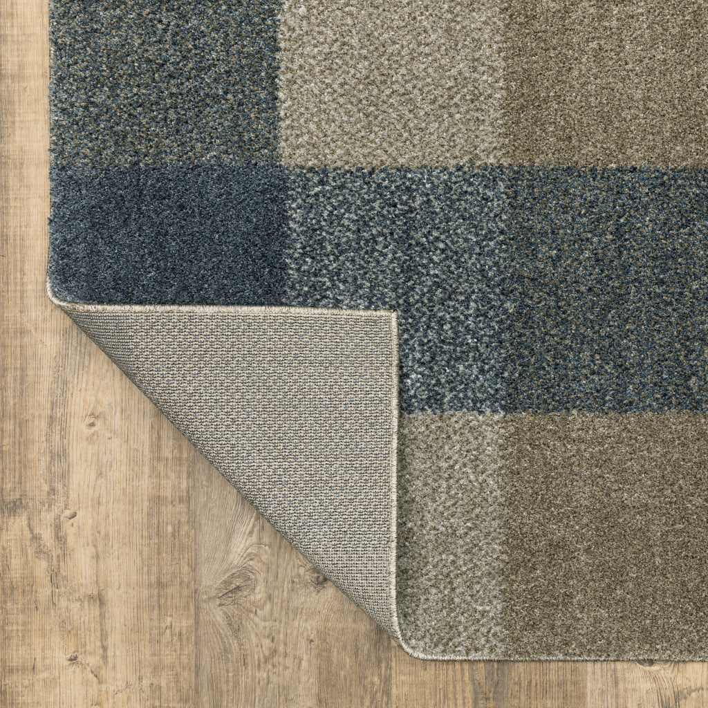Stain-Resistant Geometric Power Loom Runner Rug in Tan and Gray - A Stylish and Warm Addition for Every Room