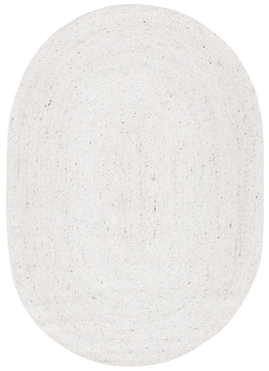 Stylish and Durable Hand - Braided Contemporary Rug: 60% Wool, 40% Cotton