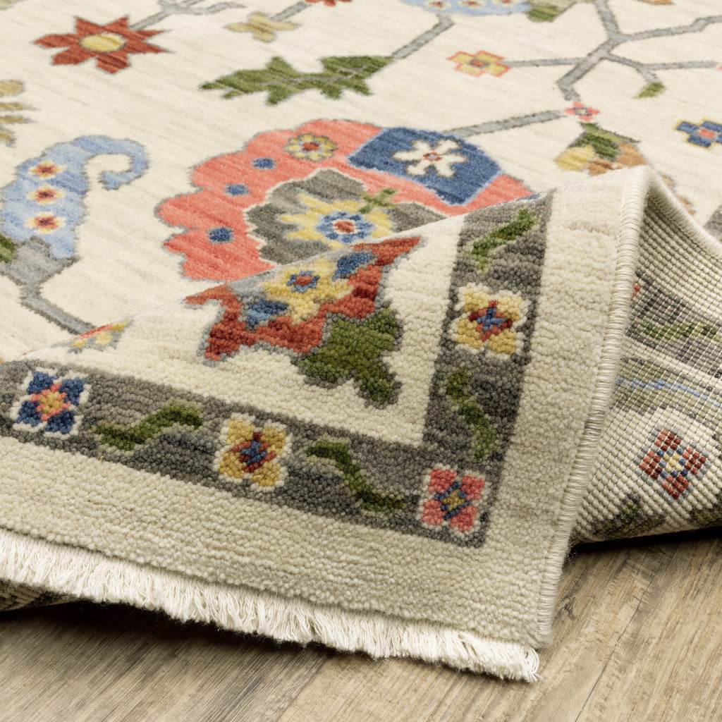 Stylish and Durable Stain-Resistant Oriental Fringed Area Rug for Any Room