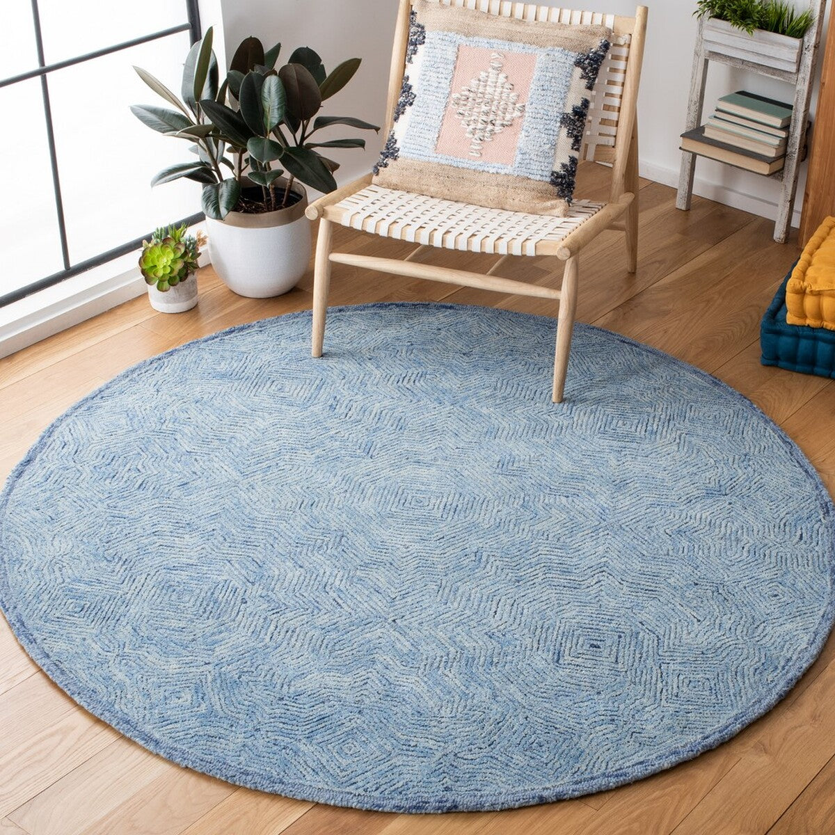 Elegant Hand - Tufted Wool Ikat 506 Rug for Luxury Home Comfort and Decor