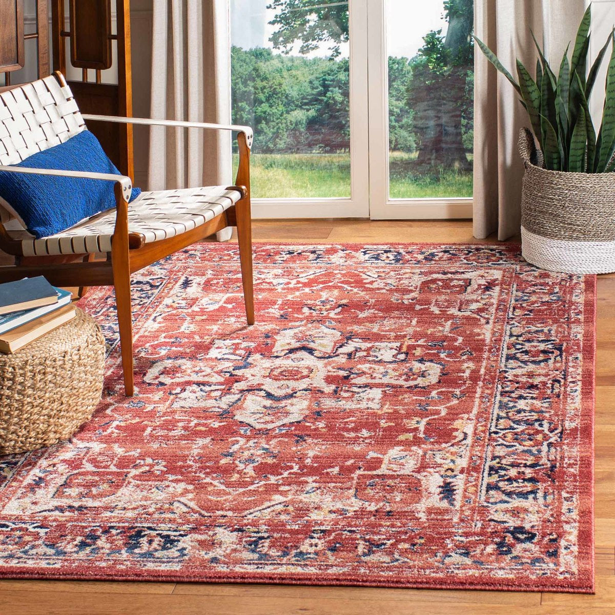 Charleston Power Loomed Area Rug - Stylish and Elegant Rectangular Floor Covering Made of Durable Polypropylene Fiber