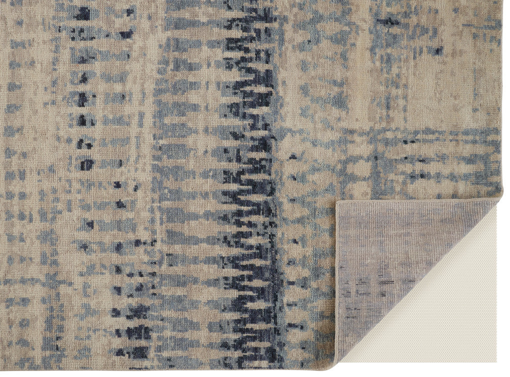 Exquisite Hand Knotted Wool Area Rug with Unique Abstract Design, Stain Resistant, Perfect for Every Space