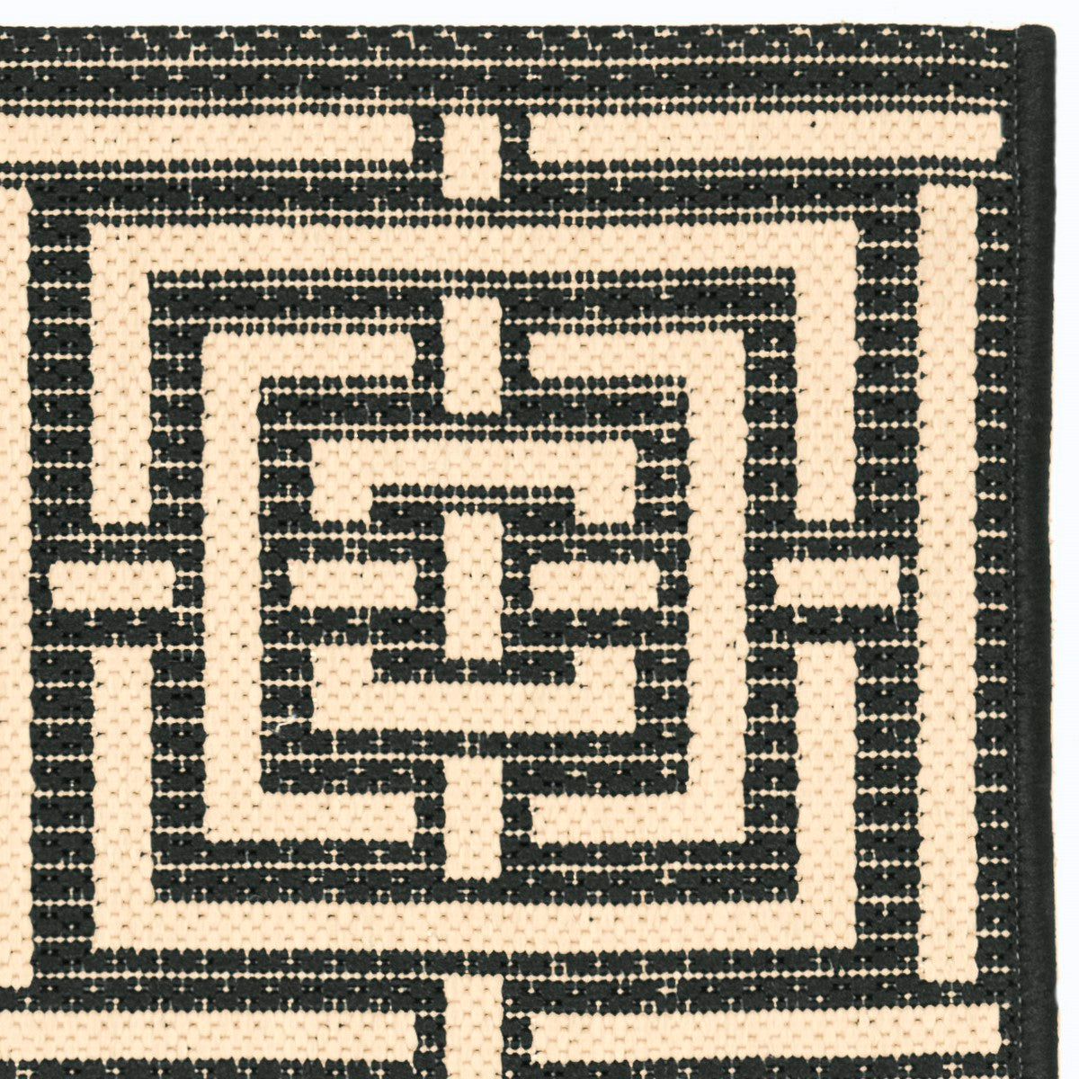 Exquisite Courtyard Indoor/Outdoor Geometric Pattern Rug - Soft, Durable and Weather-Resistant Floor Covering for Home Decor